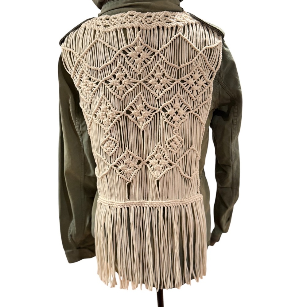 Ralph Lauren Denim & Supply Military Jacket Women's - Fringes/Hood - Size Medium